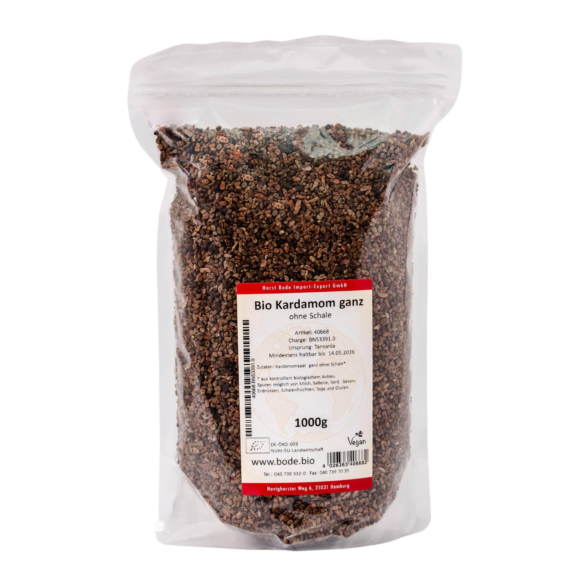 Luomu Kardamoominsiemen ilman kuoria bio 1kg