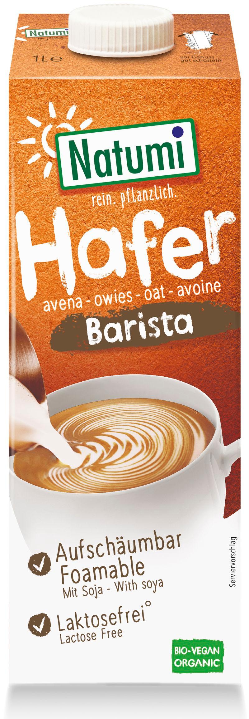 Luomu Haferjuoma Barista, soija, tonttua, Natumi 8x1l