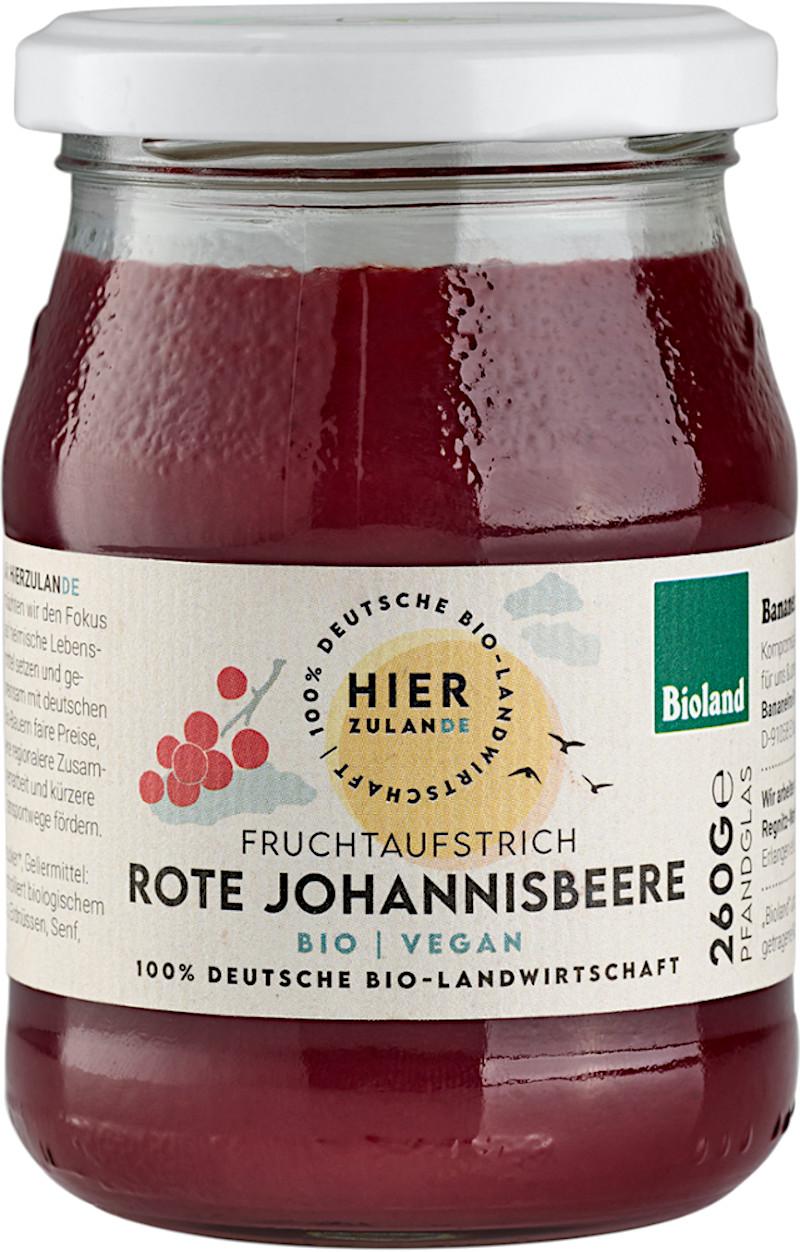 Luomu marjahillokonservi punaisista juovikoista, Bioland, Hierzulande 6x260g