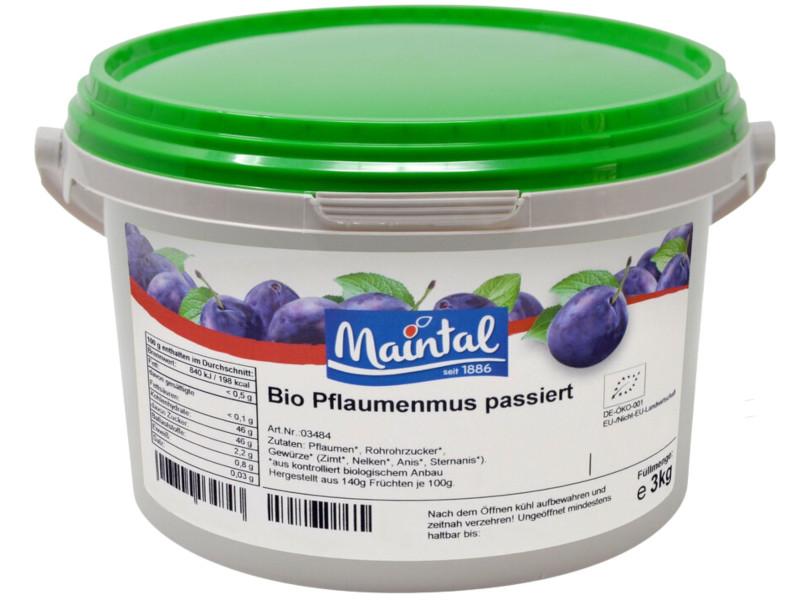 Luomuploomujamu Maintal 3kg saksalaisella luomusokerilla