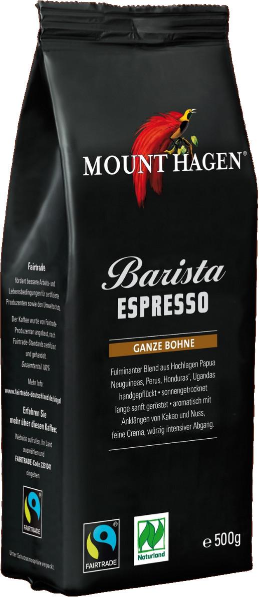 Espresso pavut Barista Luomu Naturland Fairtrade Mount Hagen 6x500g