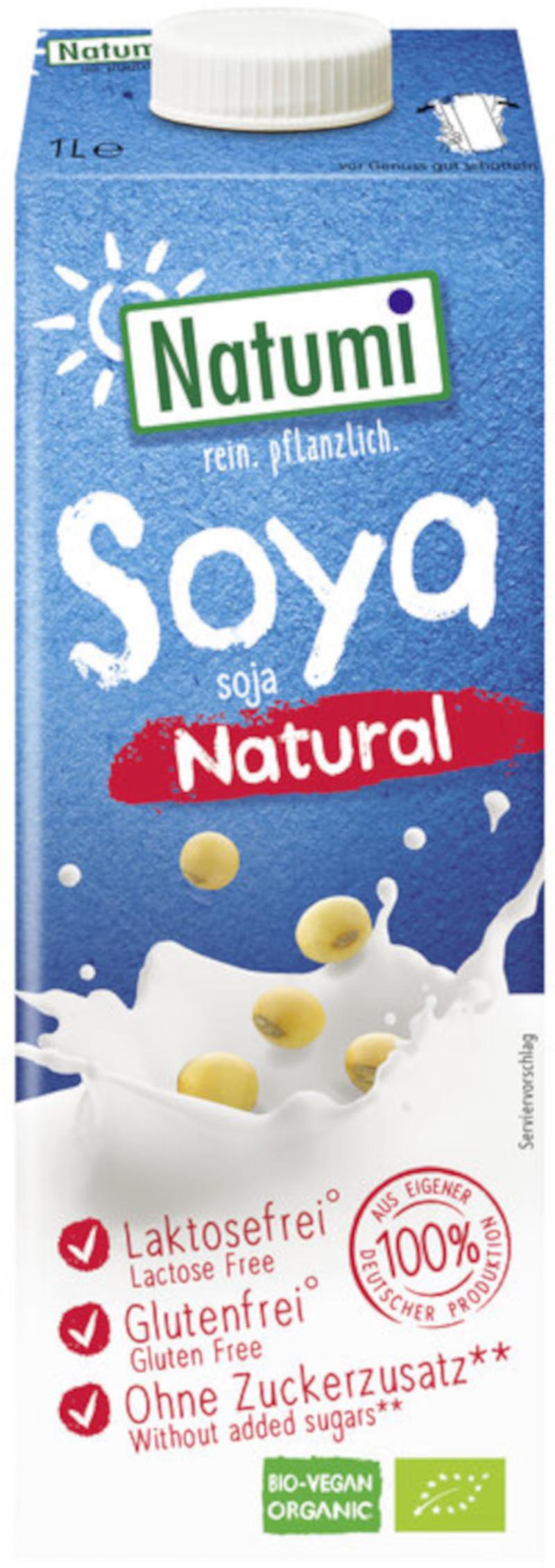 Luomu soijajuoma, neutraali ja ilman sokeria, Natumi 8x1l