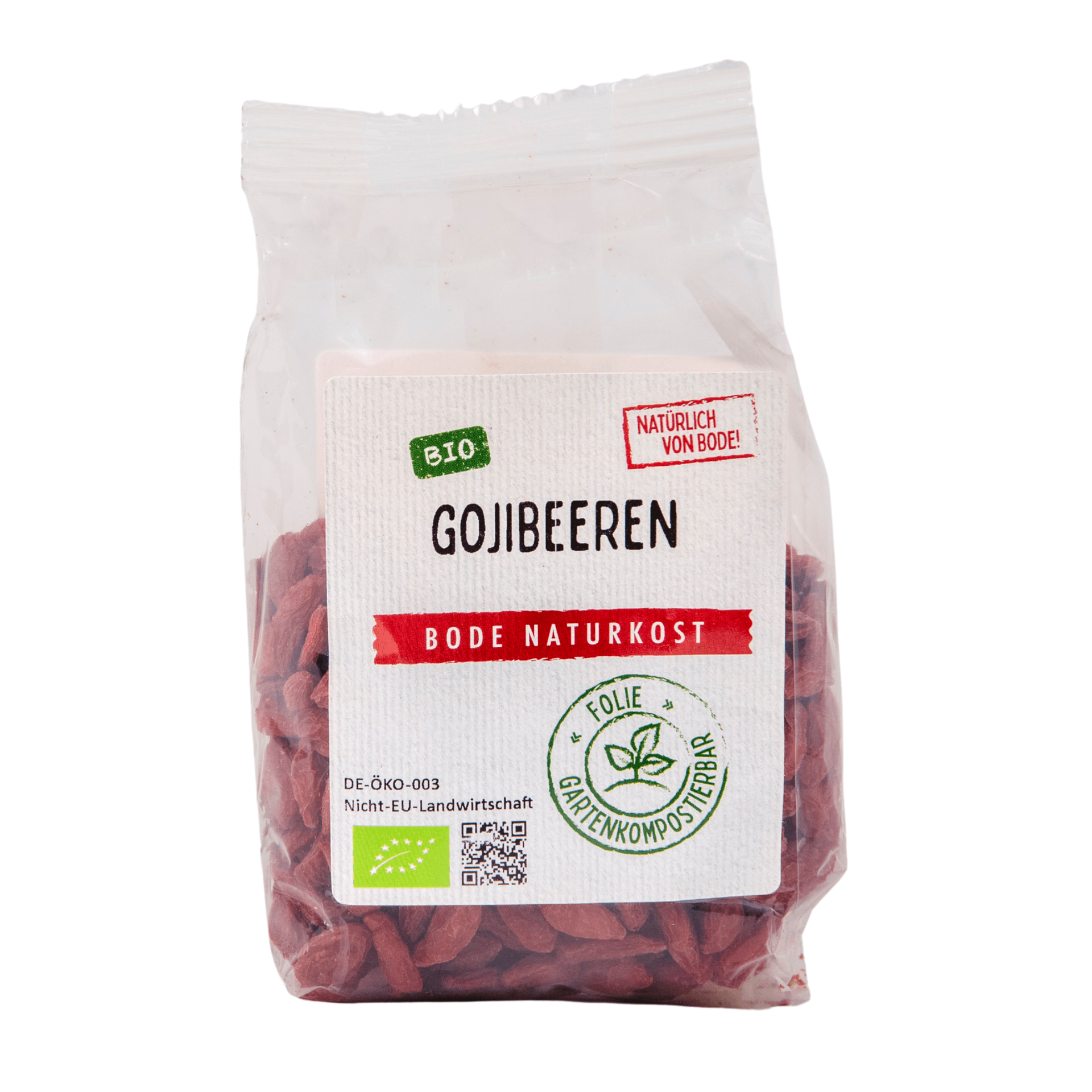 Goji-marjat ekologiset, kuivatut, puutarhakompostoituvan kassin 6x100g