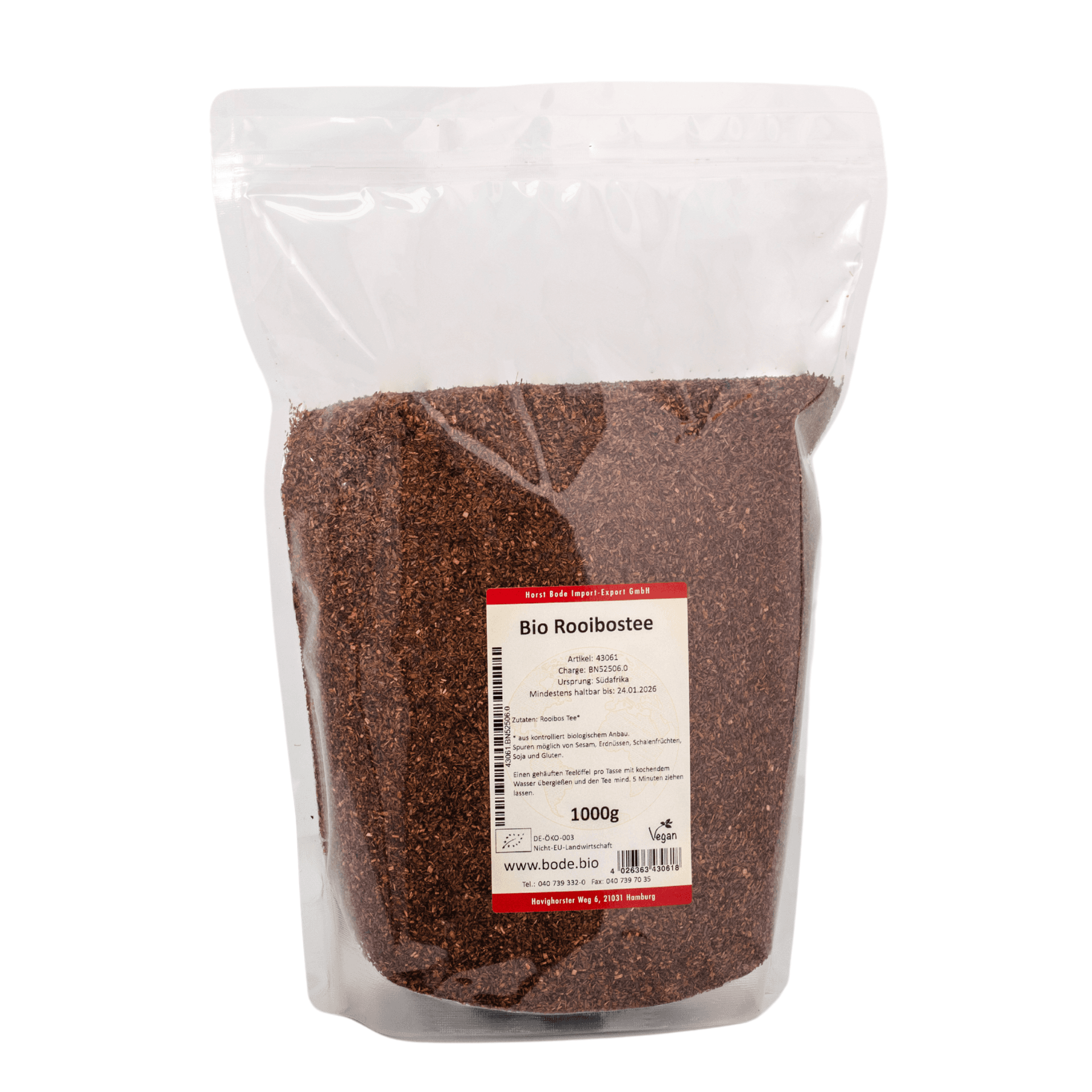 Luomu Rooibos-teea 1kg