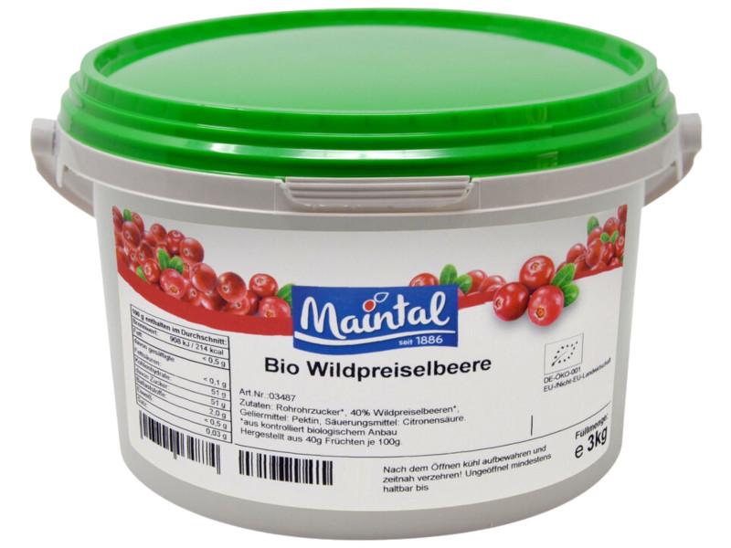 Luomu villikorvakarpalo-hedelmävalmistelma Maintal 3 kg saksalaisella luomu-sokerilla