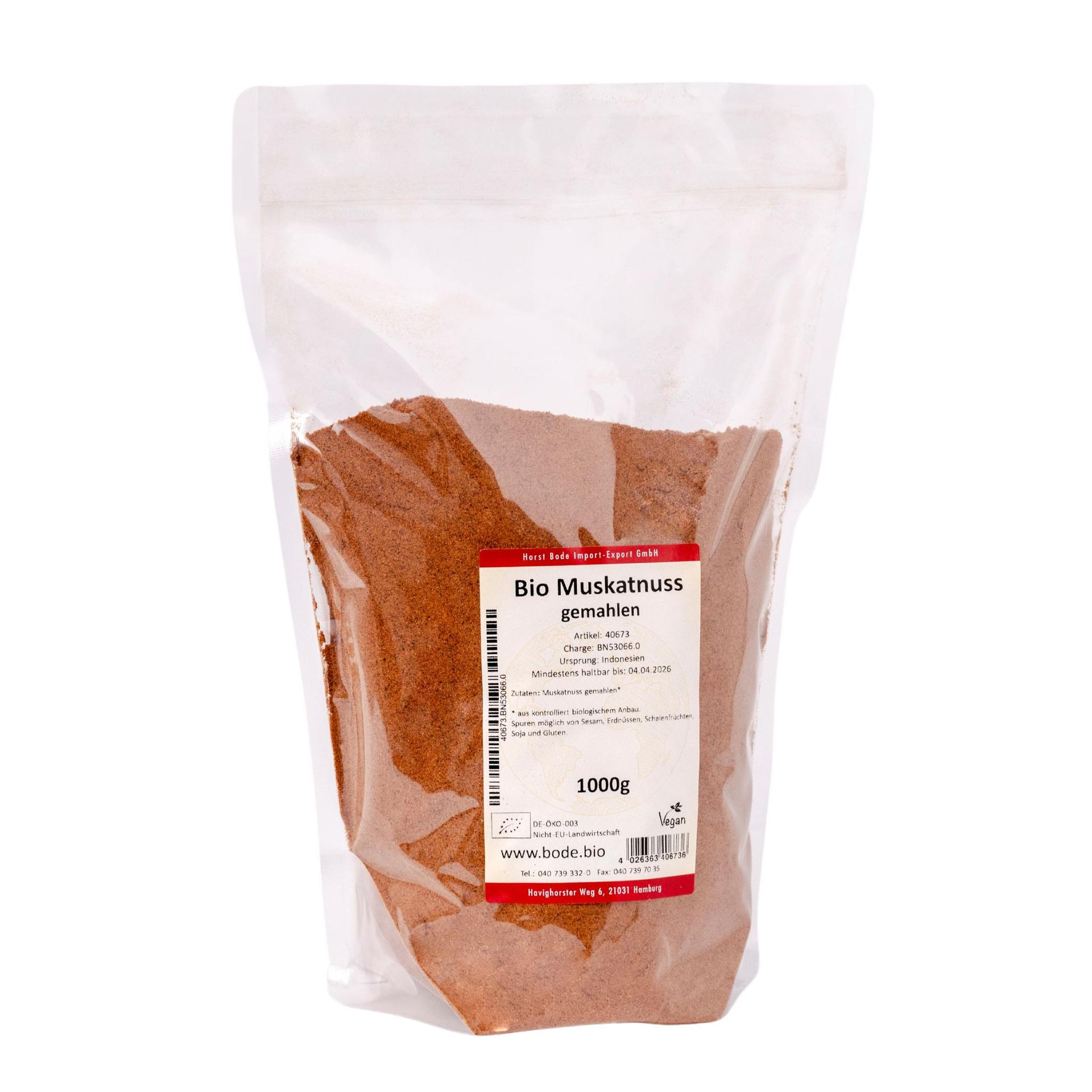 Luomumuskottipähkinäjauhe 1 kg