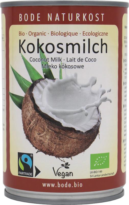 Luomu Kookosmaito Fairtrade 12x400ml (Varastossa noin loppu-maitokauden alussa jälleen saatavilla)