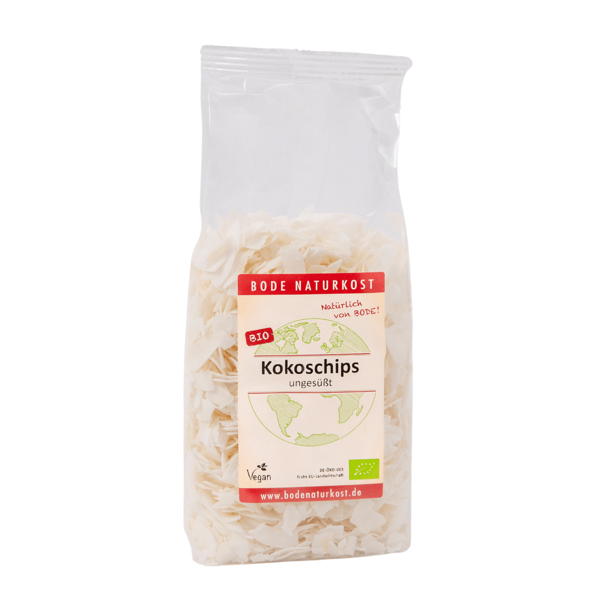 Luomu kokoskipsit raakana ilman sokeria 6x250g