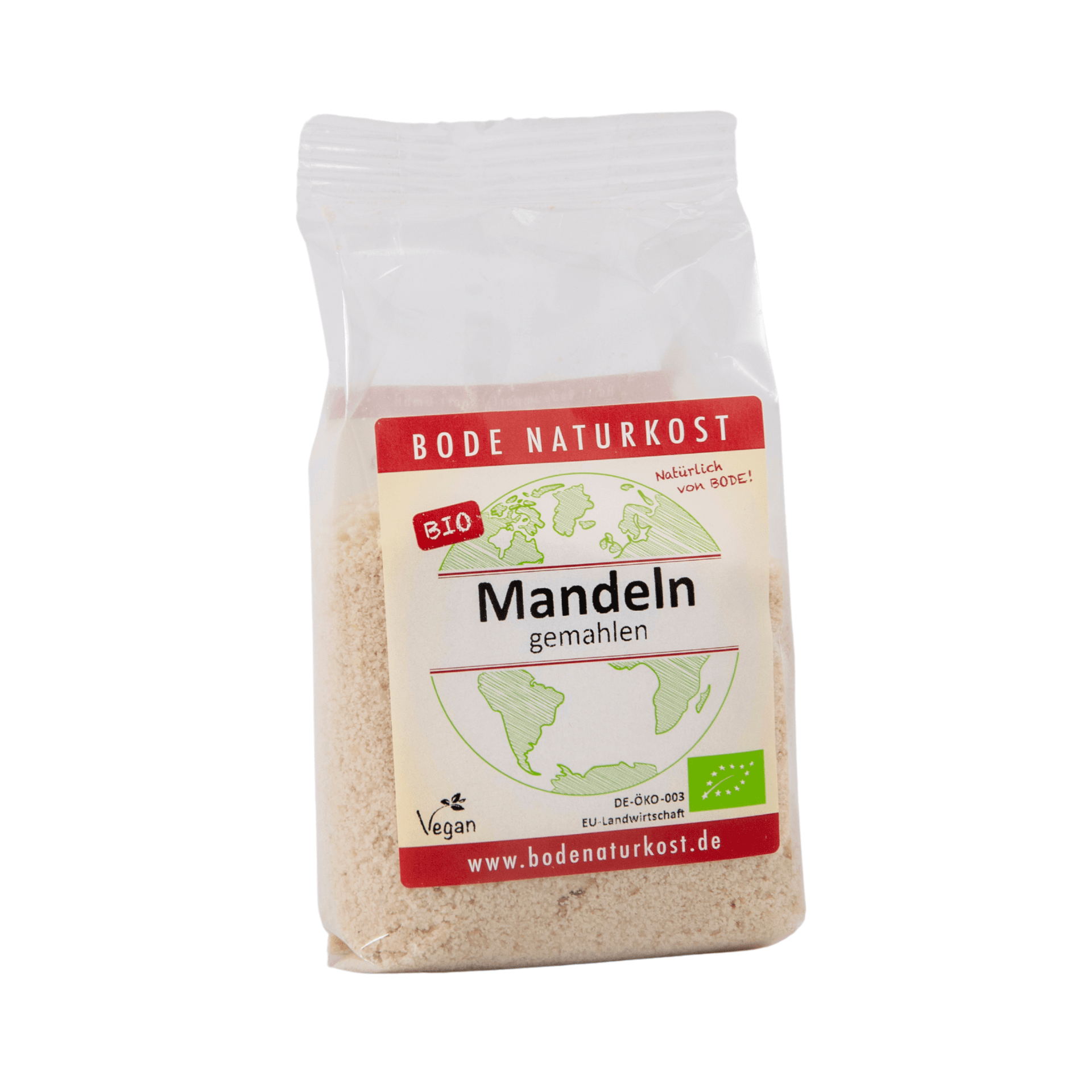 Luomu jauhettuja mandeleita 6x100g