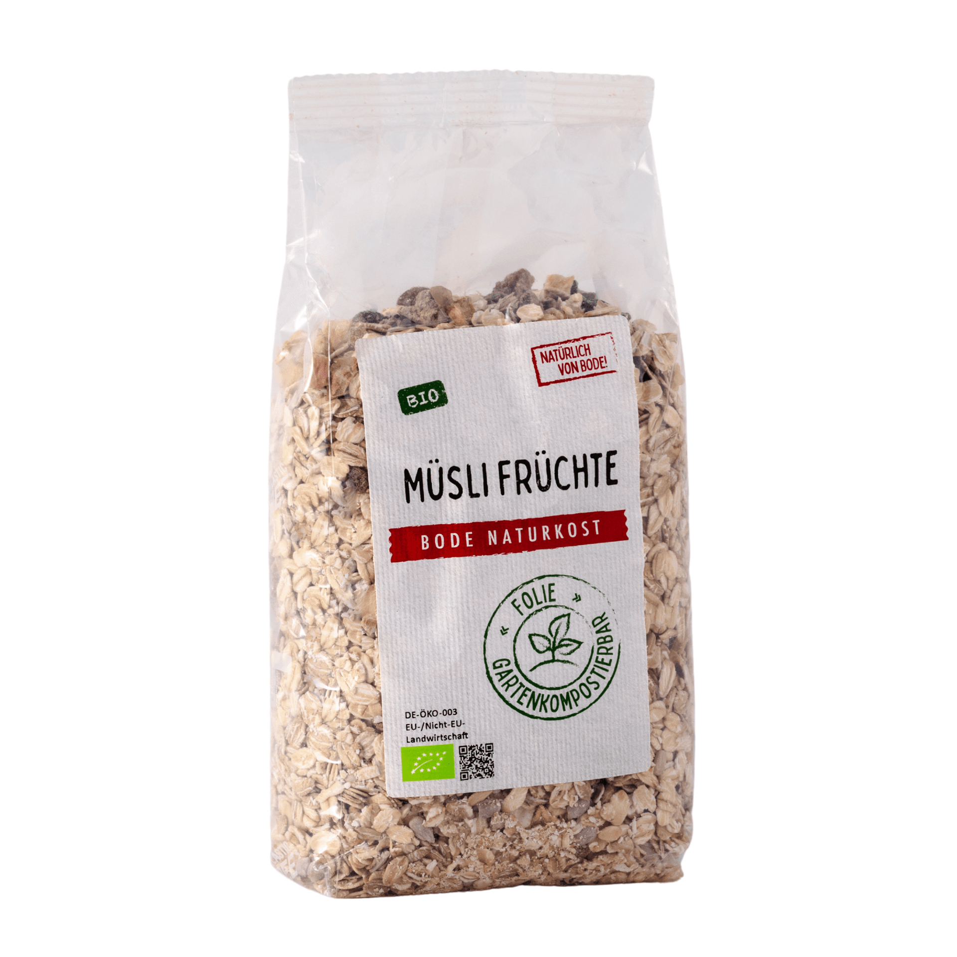 Luomu Müsli Heidelmät, kotikompostoituvassa pussissa 6x500g