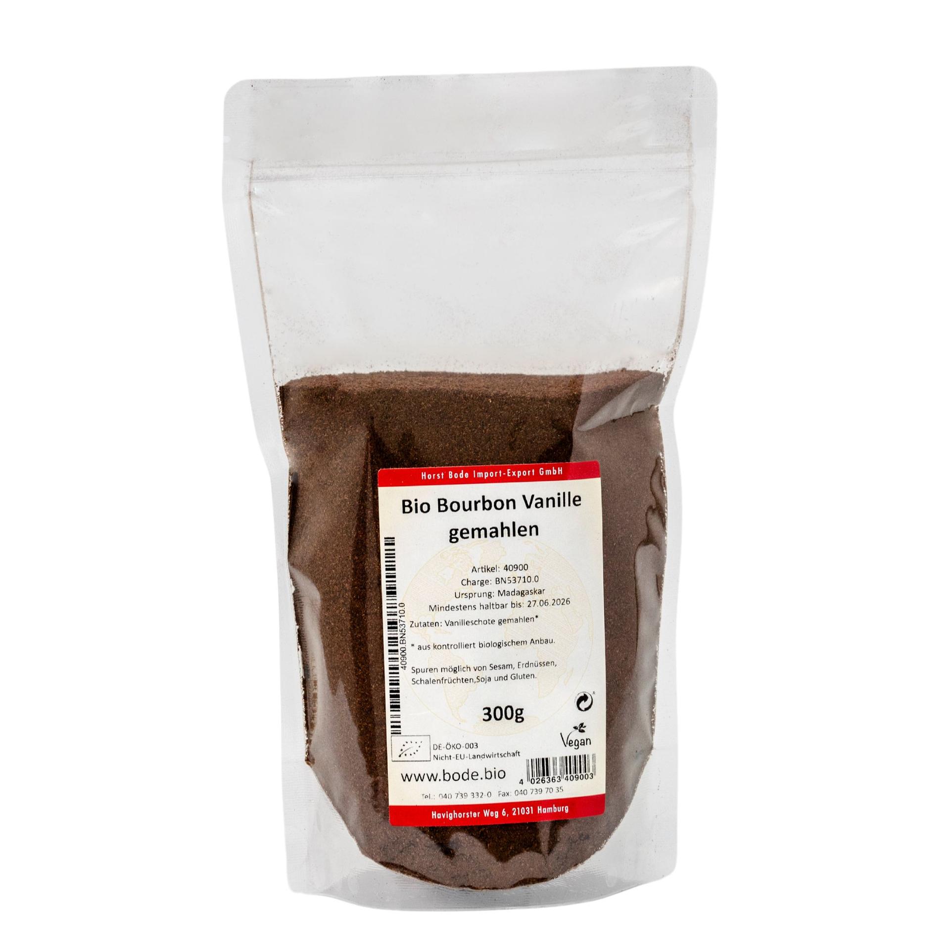 Murskattu luomu Bourbon-vainiilia 300g