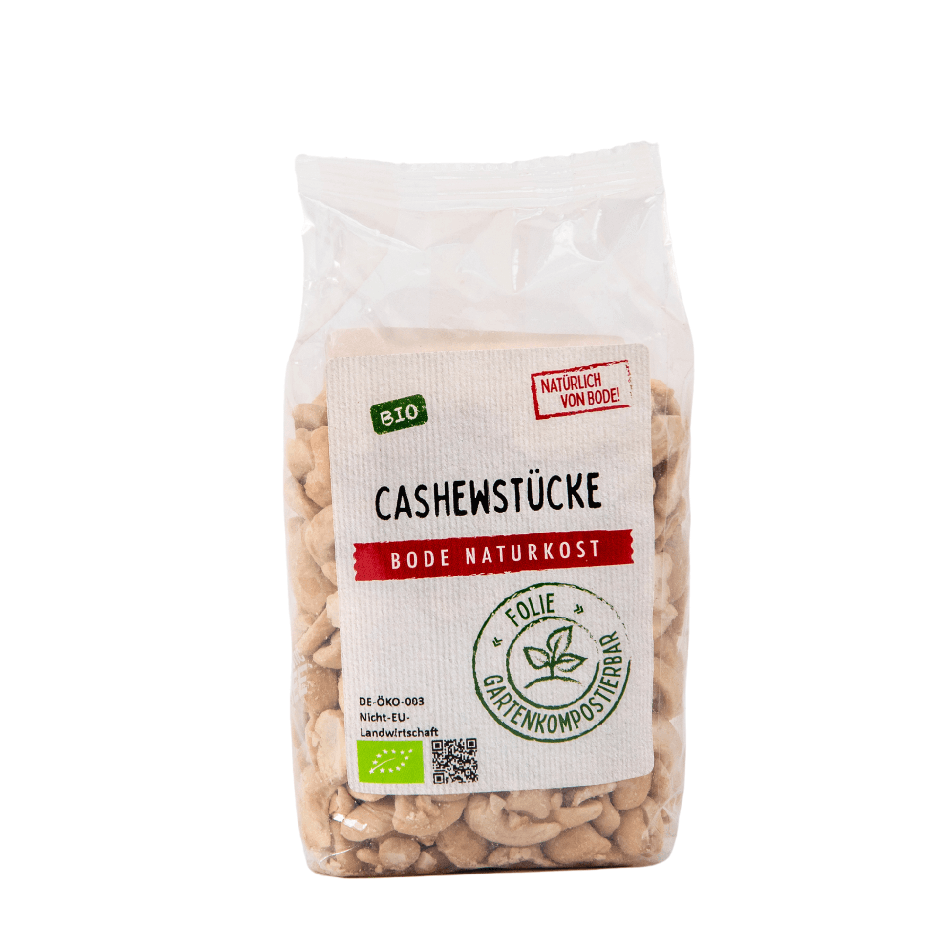 Luomu Cashew-palat, puutarhakompostoituvassa pussissa 6x200g