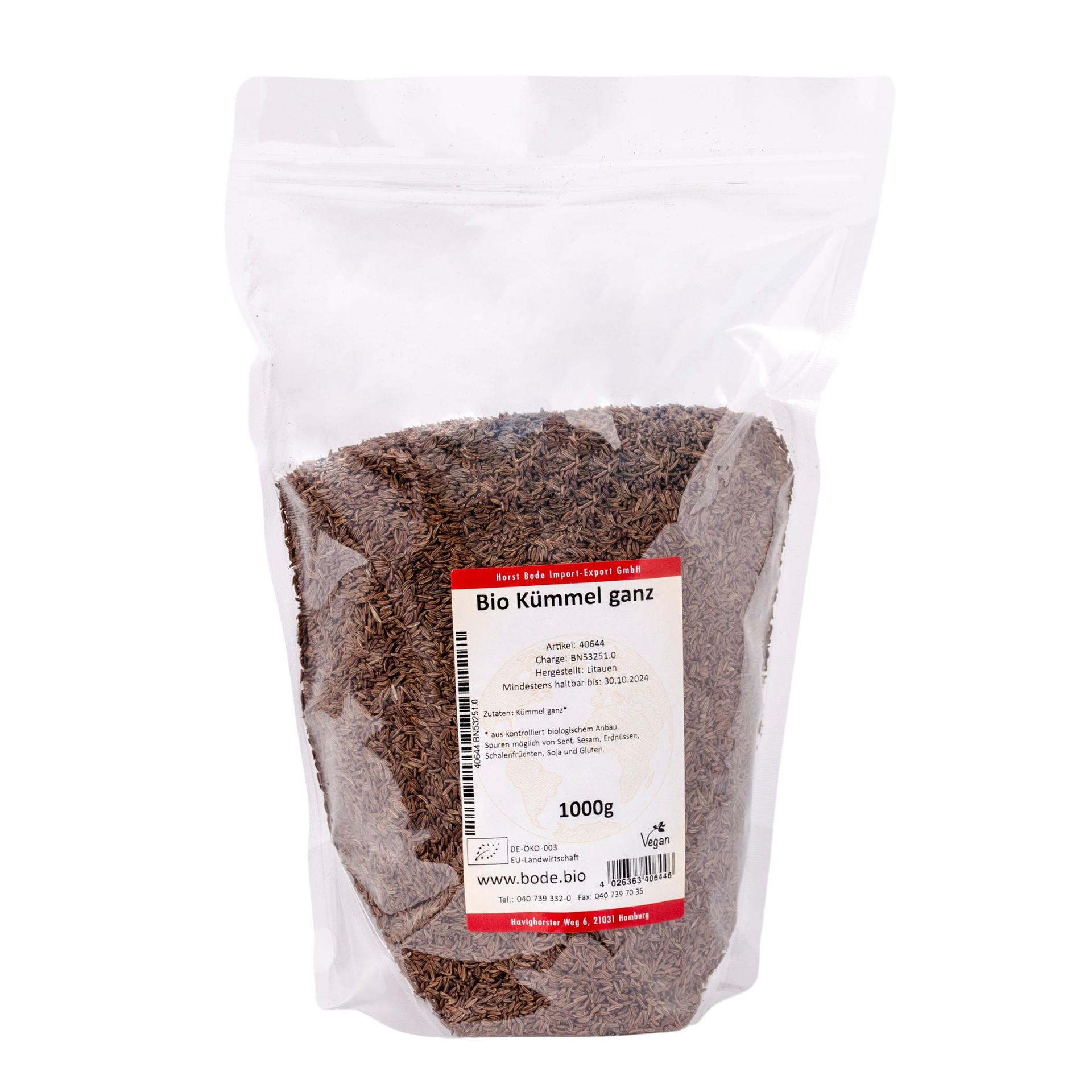 Kokonaiset kumina luomu 1kg