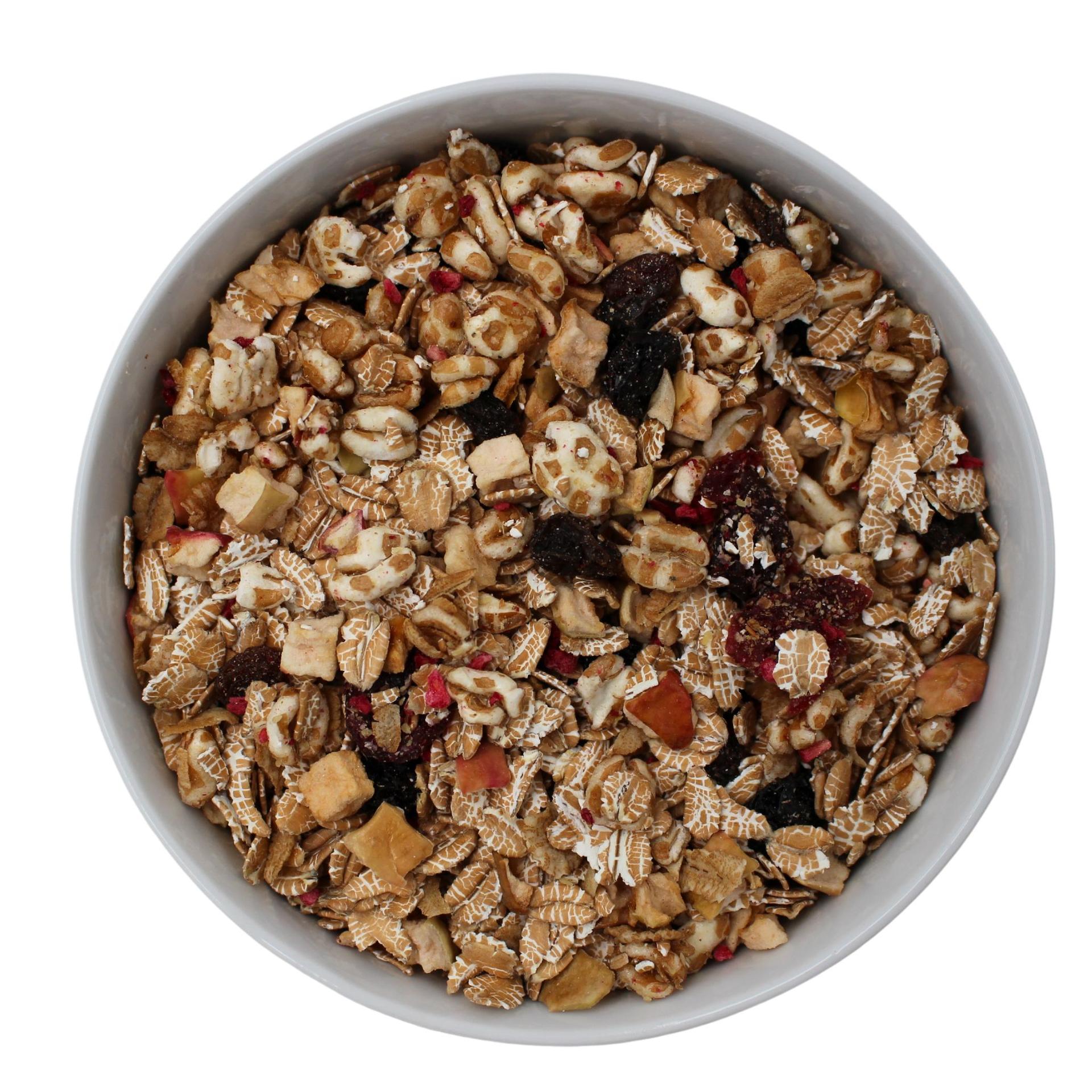 Luomuohutettu dinkelin müsli hedelmäin 20kg