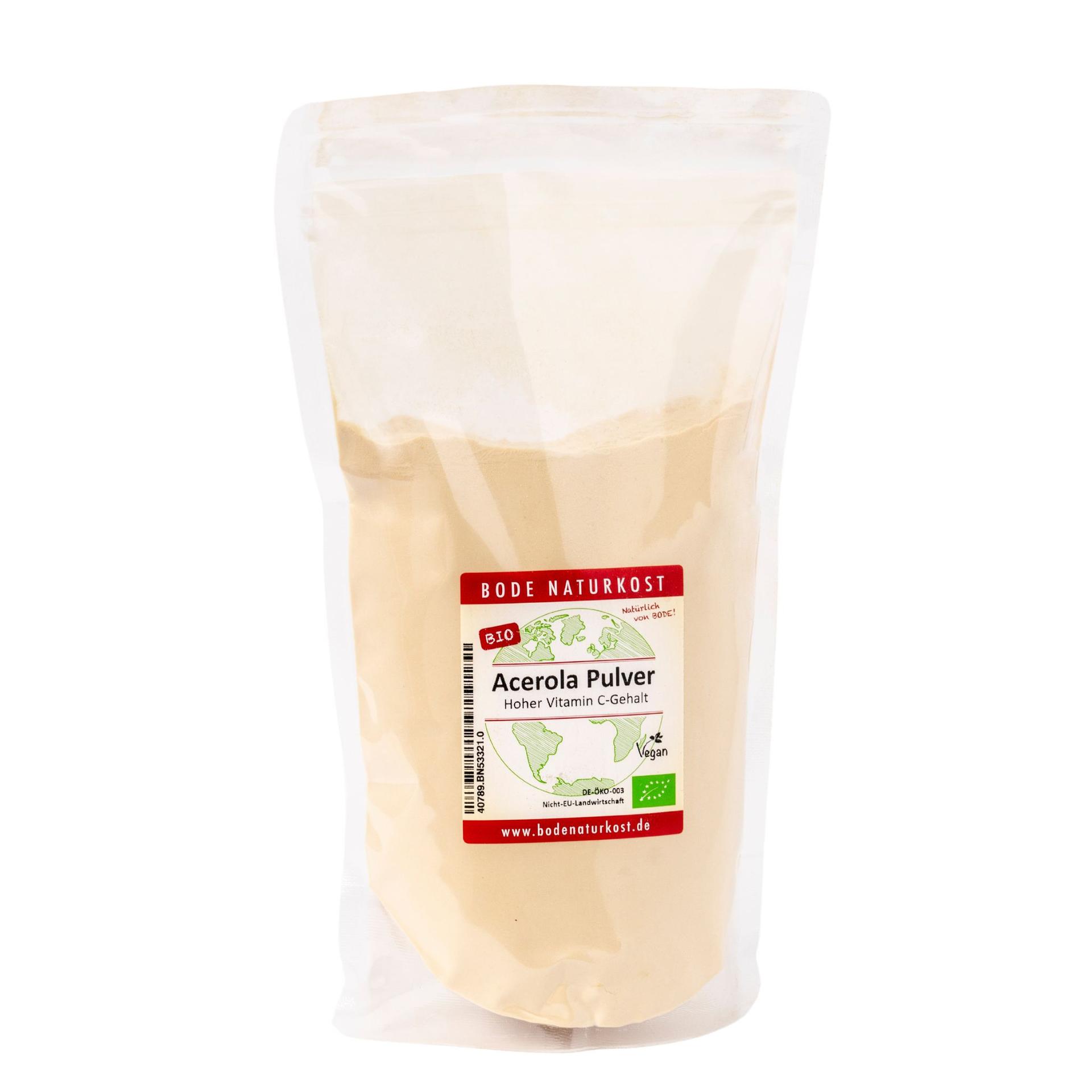 Luomu Acerola-jauhe, 17% C-vitamiinia, 500g