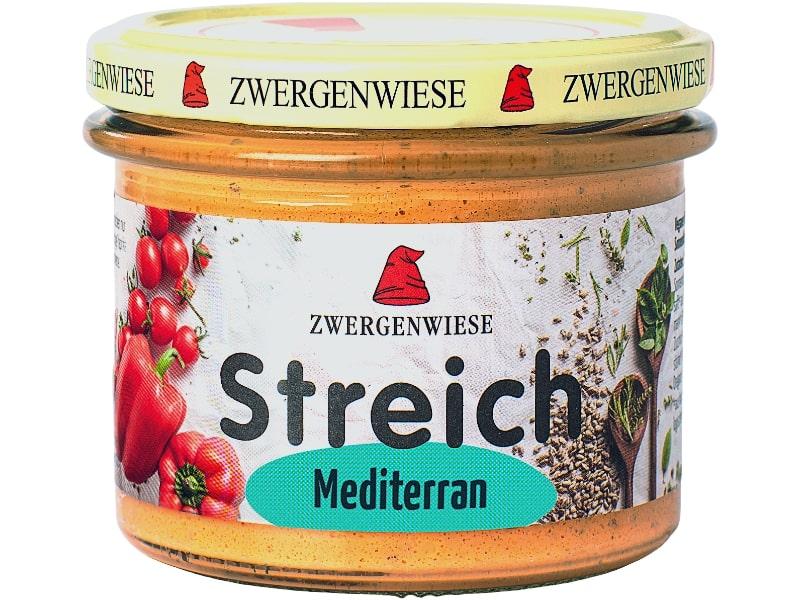 Mediterraninen voileipäpaste luomu Zwergenwiese 6x180g, jossa on tomaatti-paprika