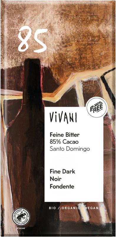 Tafelisoklaa Feine Bitter 85% Luomu Vivani 10x100g