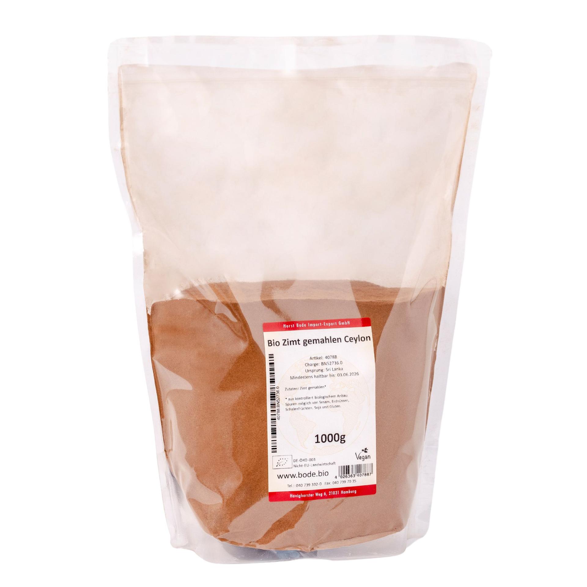 Maustettu Ceylon-sinkkeli luomu 1kg