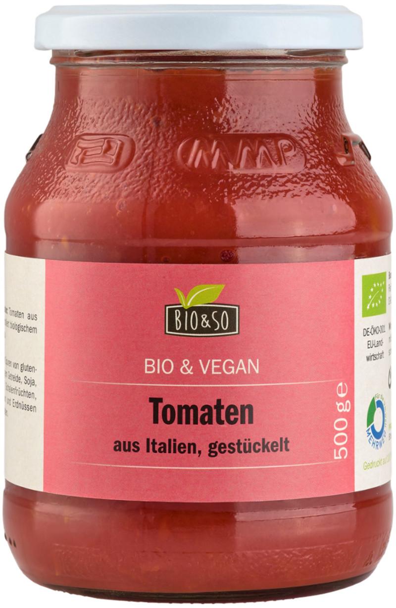 Luomu kuutitettuja tomaatteja Bio&So 6x500g