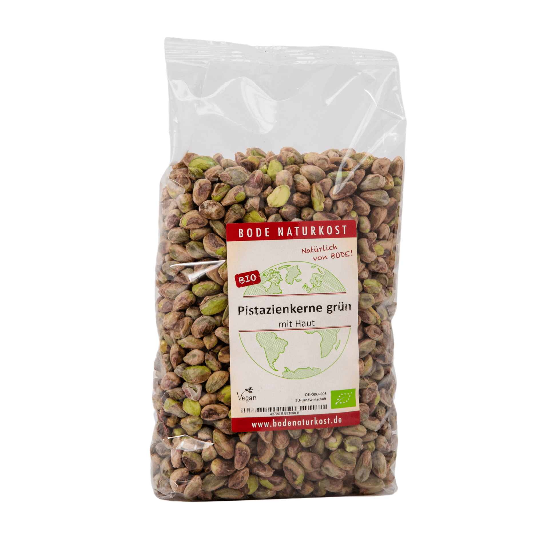 Luomu pistasiapähkinöiden kerneet, vihreät housut päällä, 1 kg