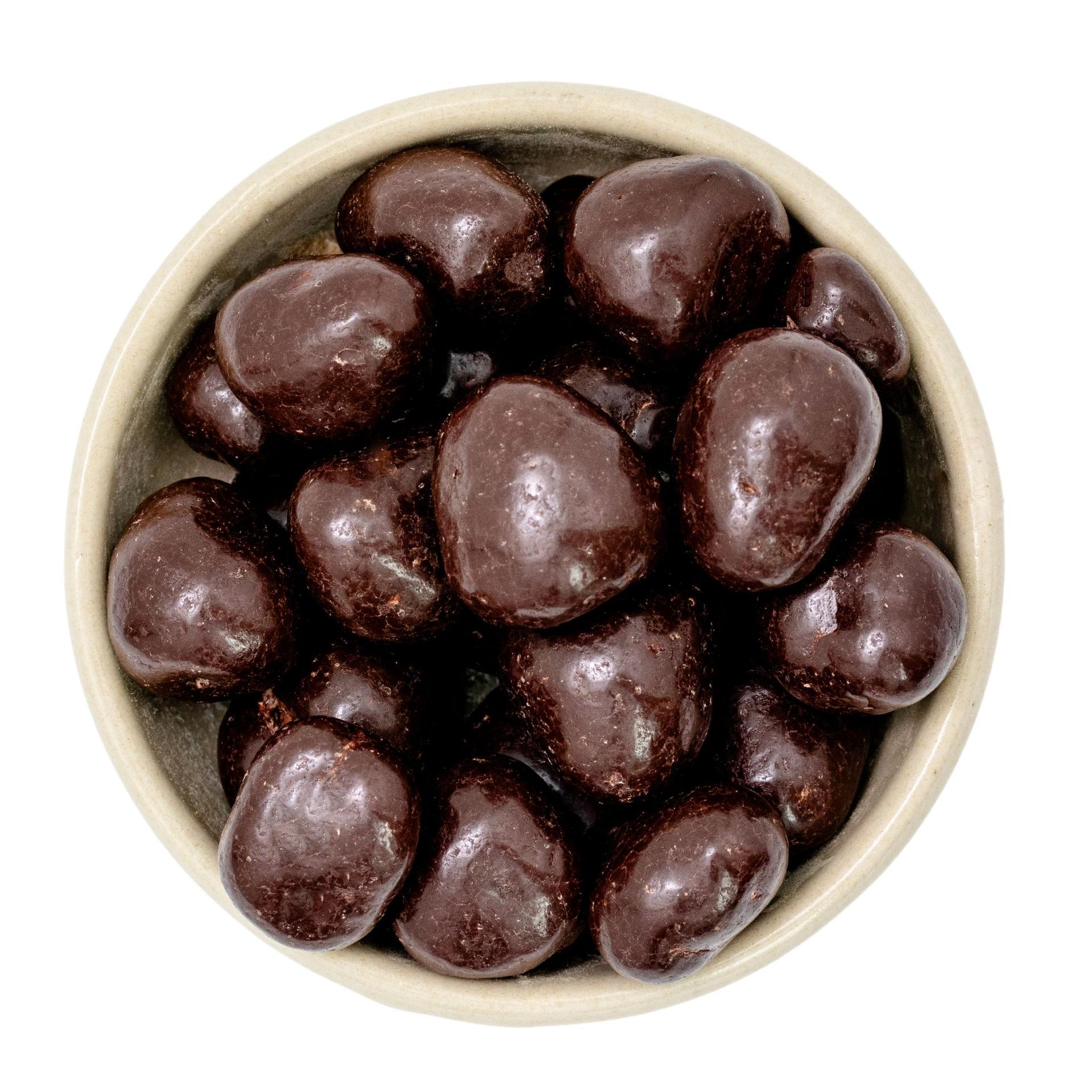 Luomu vadelmat makeassa tummassa suklaassa bio Fairtrade 5kg