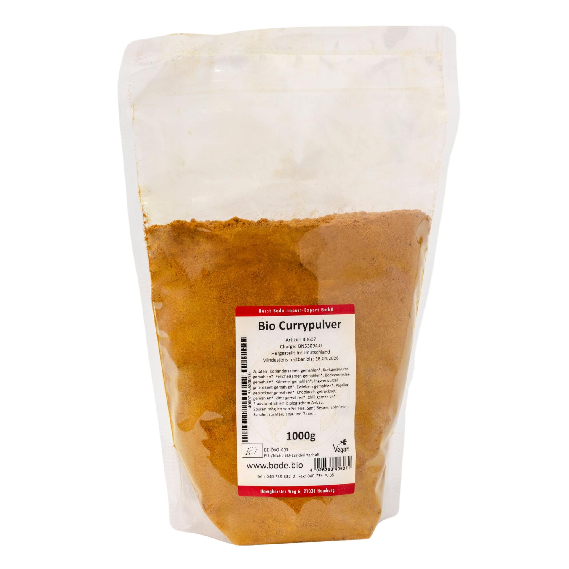 Luomucurrypulveri 1 kg
