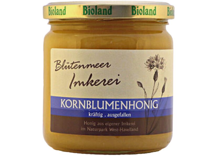 Kukkaviljelyn hunaja kevyesti loistettu luomu Bioland Saksan Kukkameren mehiläispesä 500g