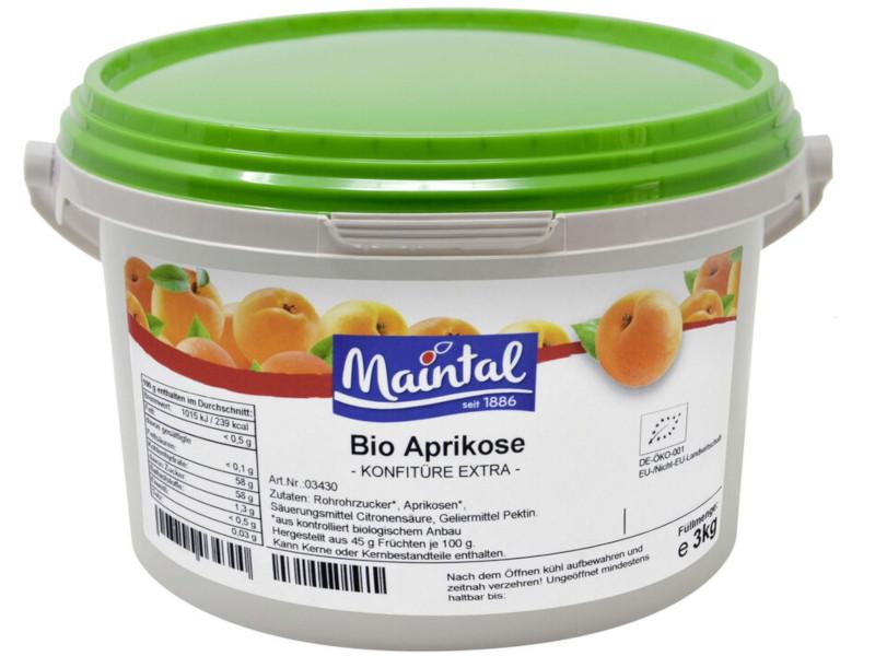 Luomuaprikoosimarmeladi Maintal 12,5 kg Saksan luomu-sokerilla tehty