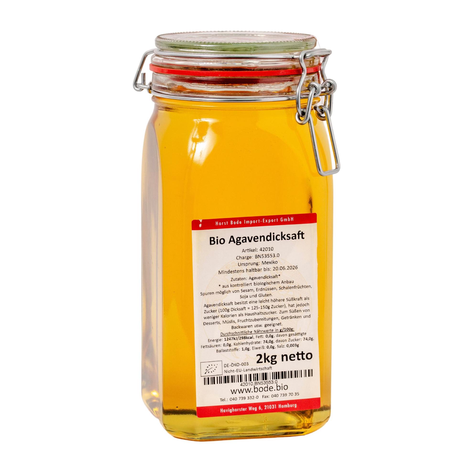 Luomu agavensiirappi langanreunaislassissa 2kg