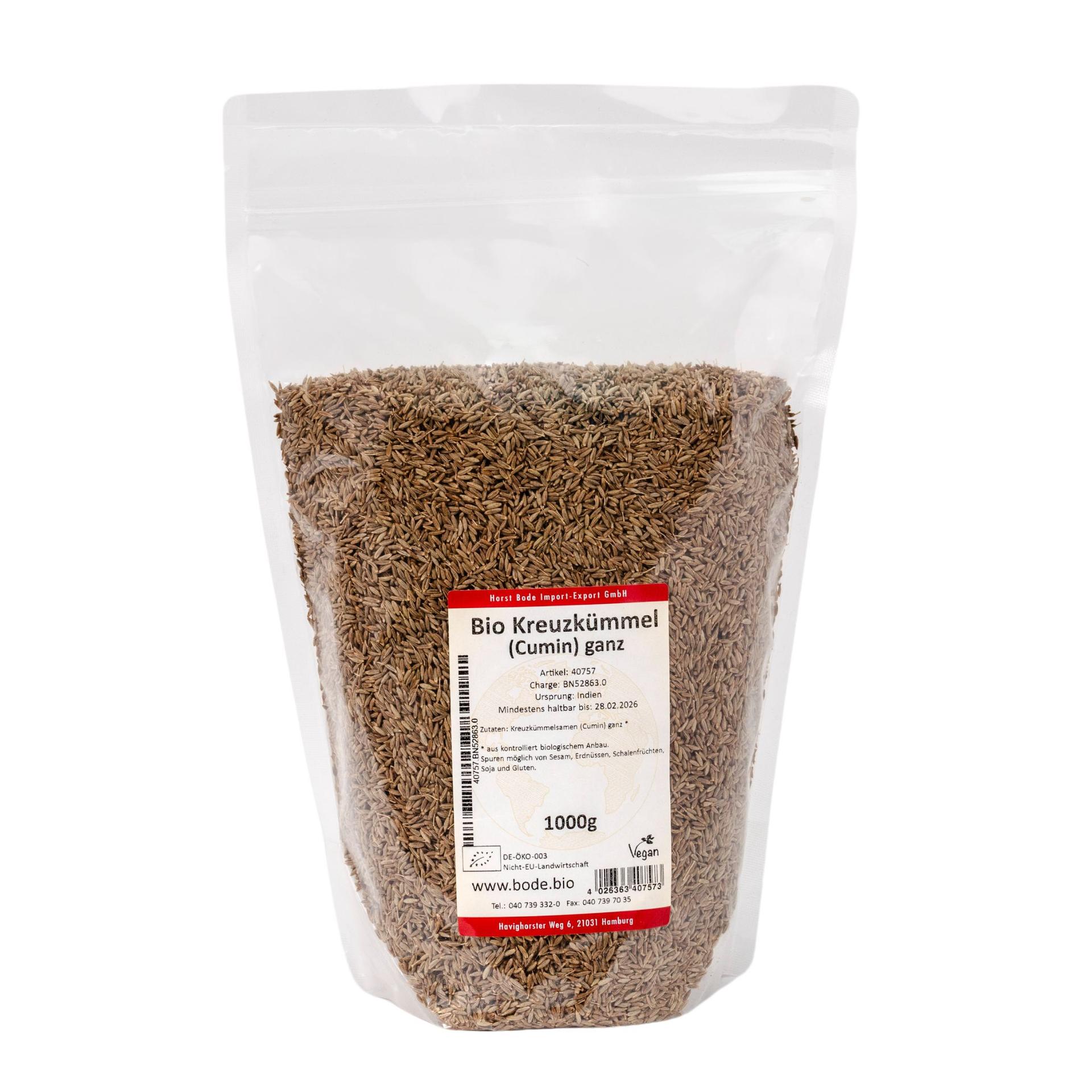 Luomu kuminoja (Cumin) kokonaisena 1kg