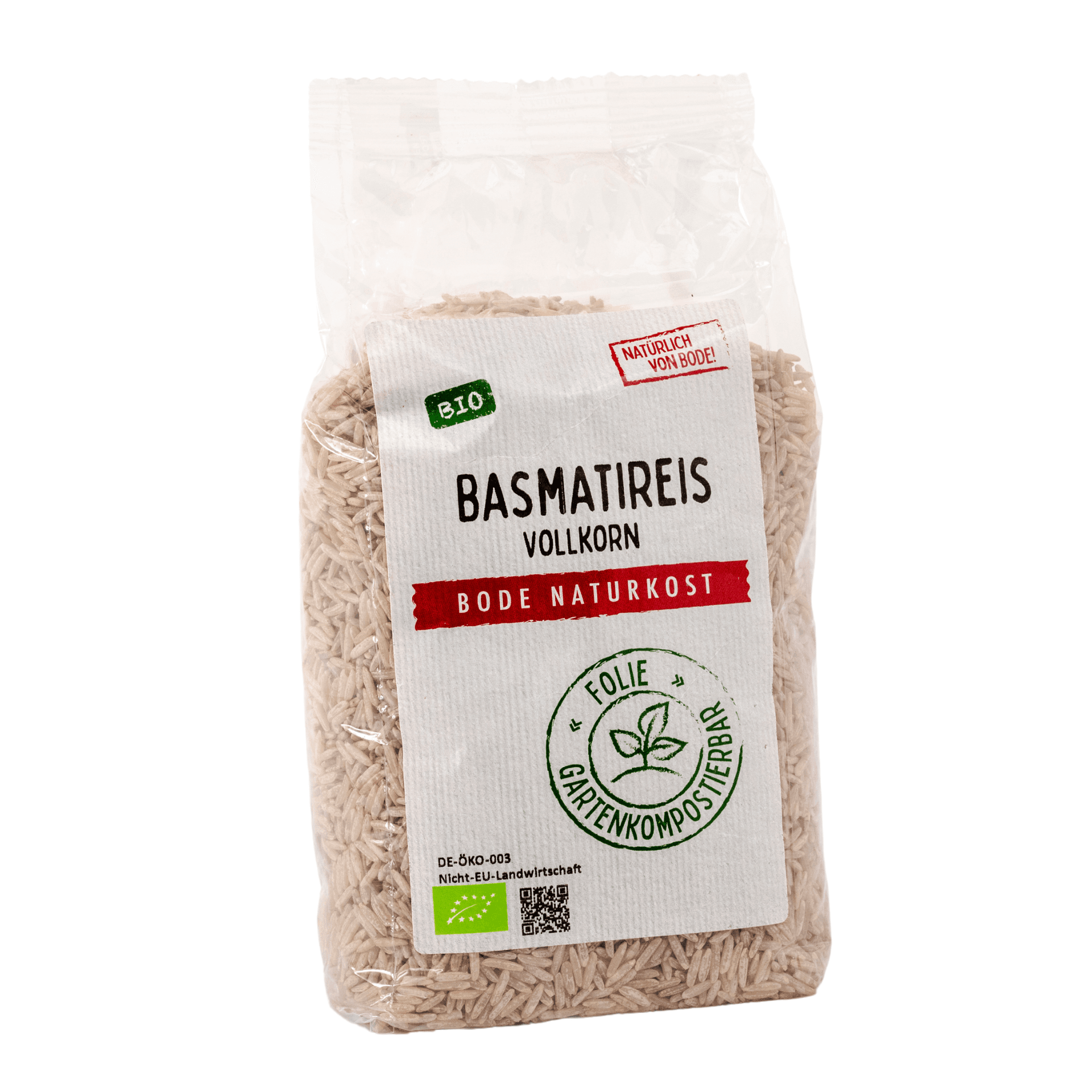 Luomu basmatirisi, kukkakasvien kasvatusten sopiva pussi, 6 x 500 g