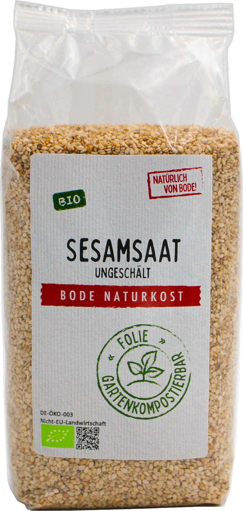 Luomu sesami kuori tonne, bio, puutonkompostoituvassa pussissa 6x500g