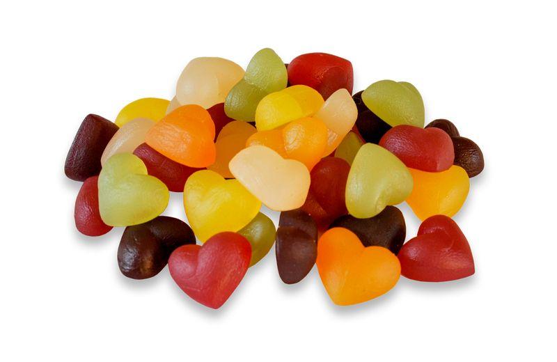 Luomu Veggie-Hearts - Maissamaljakoita sisältävä hedelmekumina 2x2,5kg